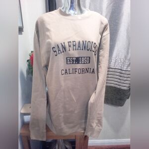 SAN FRANCISCO TAN SWEATSHIRT SIZE LARGE